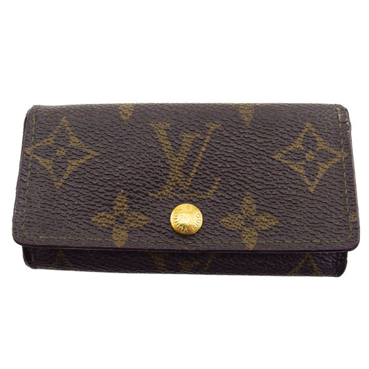 LOUIS VUITTON Key case Key holder M62631 Brown beige Multicles4