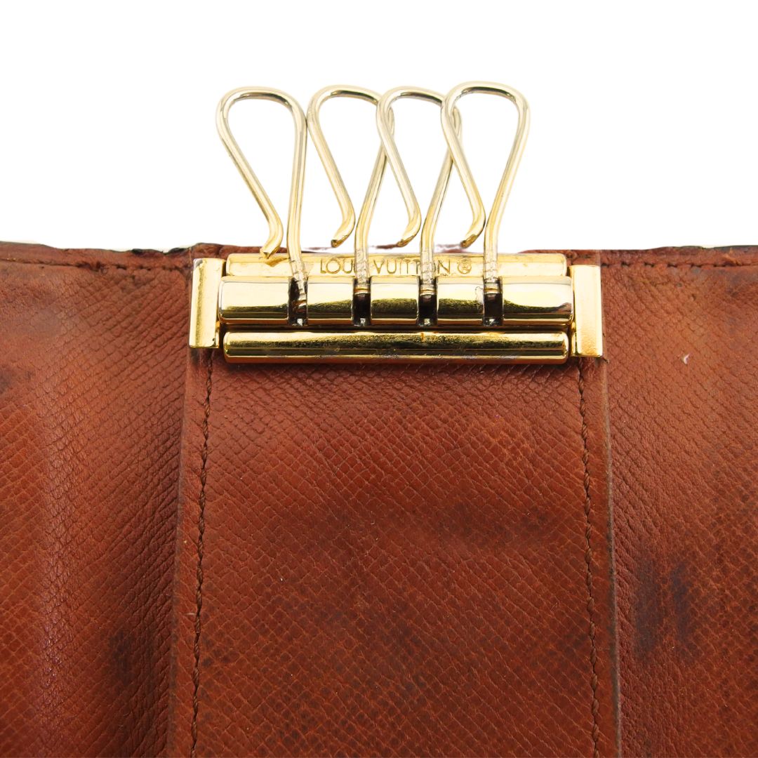 LOUIS VUITTON Key case Key holder M62631 Brown beige Multicles4