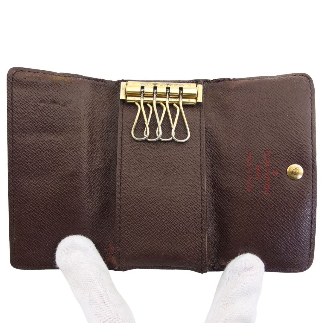 LOUIS VUITTON Key case Key holder N62631 Brown beige Multicles4