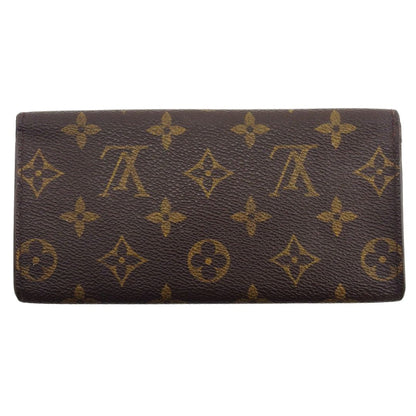 LOUIS VUITTON Bill Compartment Brown x beige Porto Circle Bifold