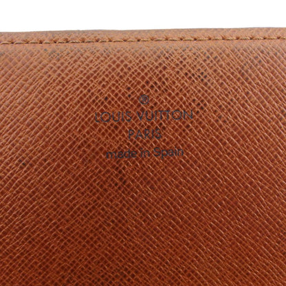 LOUIS VUITTON Bill Compartment Brown x beige Porto Circle Bifold