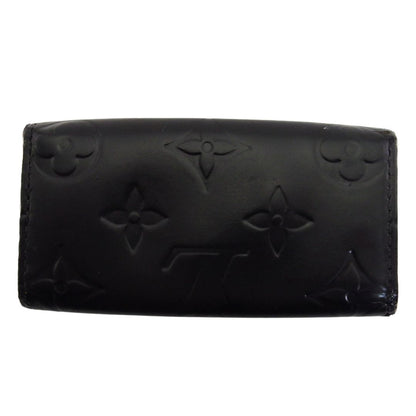 LOUIS VUITTON Key case Key holder Matte black x pink Multicles4
