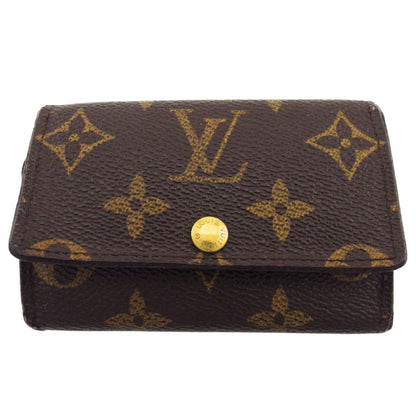 LOUIS VUITTON Key case Key holder Brown x beige x gold Multicles6