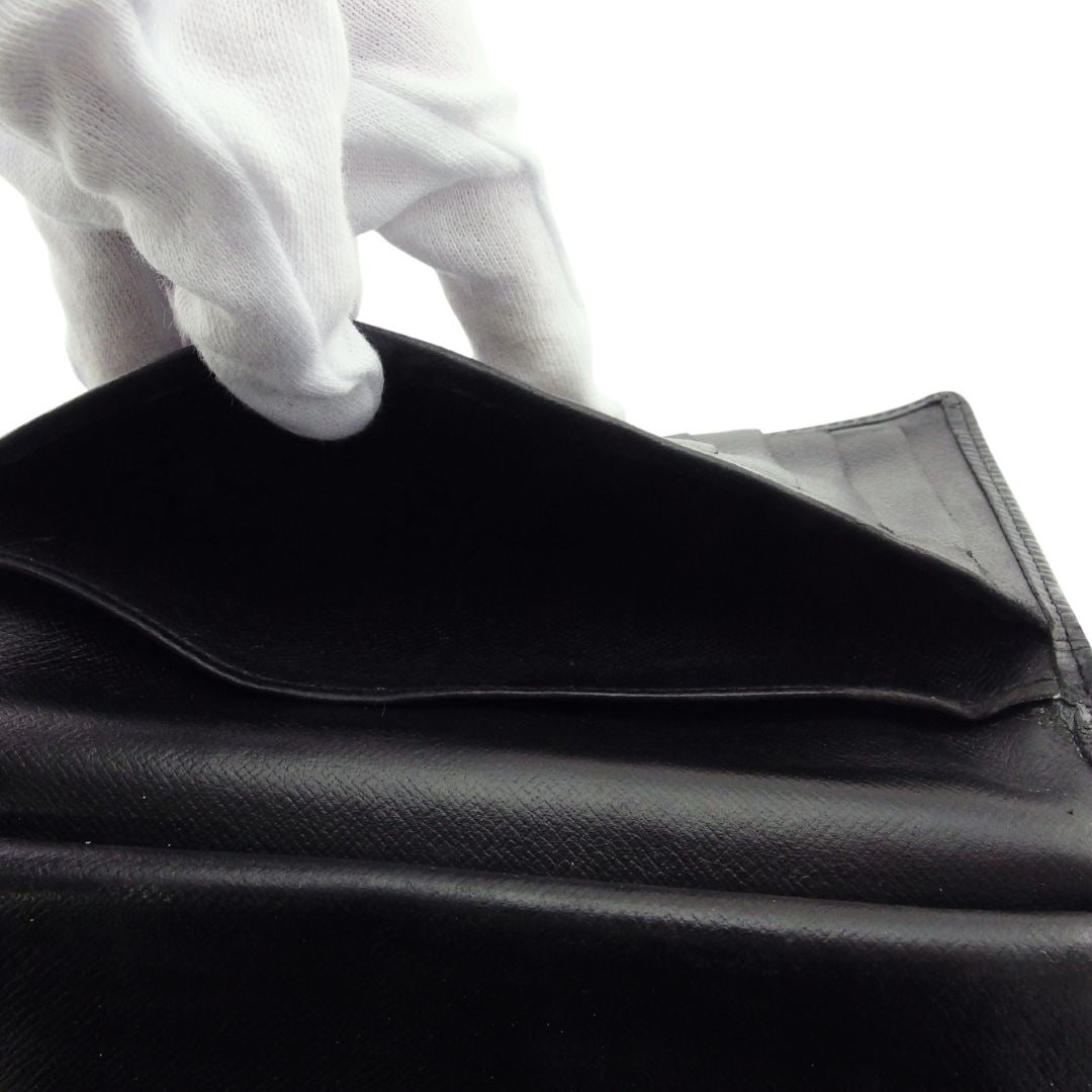LOUIS VUITTON Bifold Wallet Noir Continental clutch
