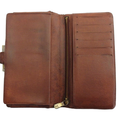 LOUIS VUITTON Long Wallet Purse T61217 Brown beige North America exclusive Continental Clutch