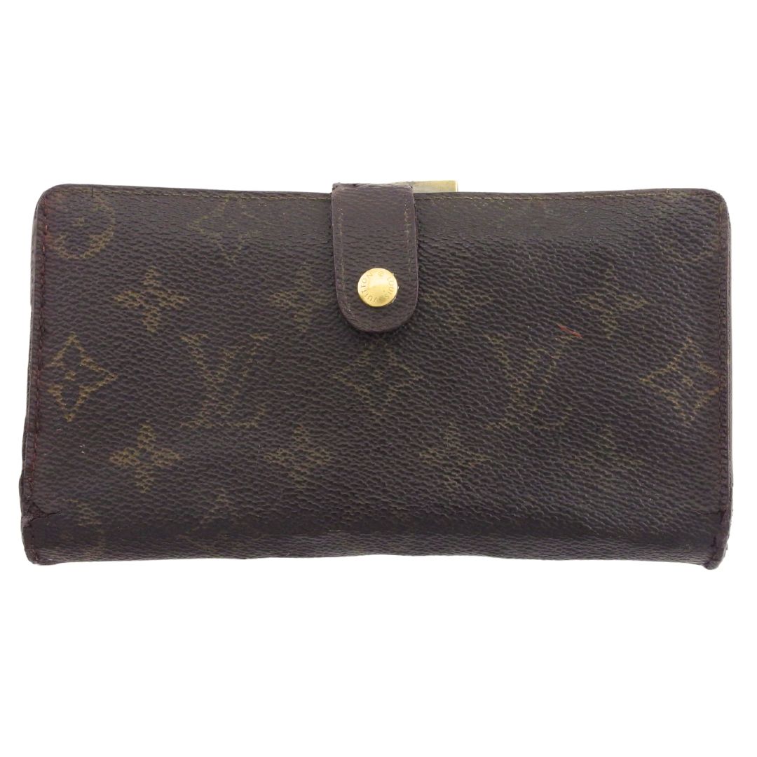 LOUIS VUITTON Long Wallet Purse T61217 Brown beige North America exclusive Continental Clutch