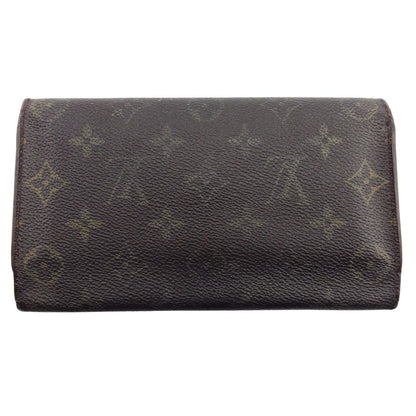 LOUIS VUITTON Long Wallet Purse M61215 Brown beige Porte Tresor International