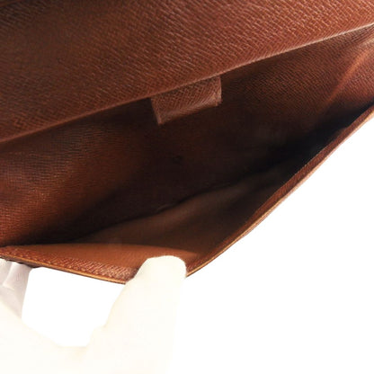 LOUIS VUITTON Long Wallet Purse M61215 Brown beige Porte Tresor International
