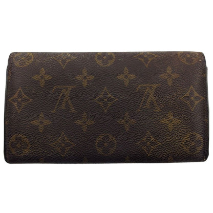 LOUIS VUITTON Long Wallet Purse M61725 Brown beige Pochette Porto MonÃ©credi